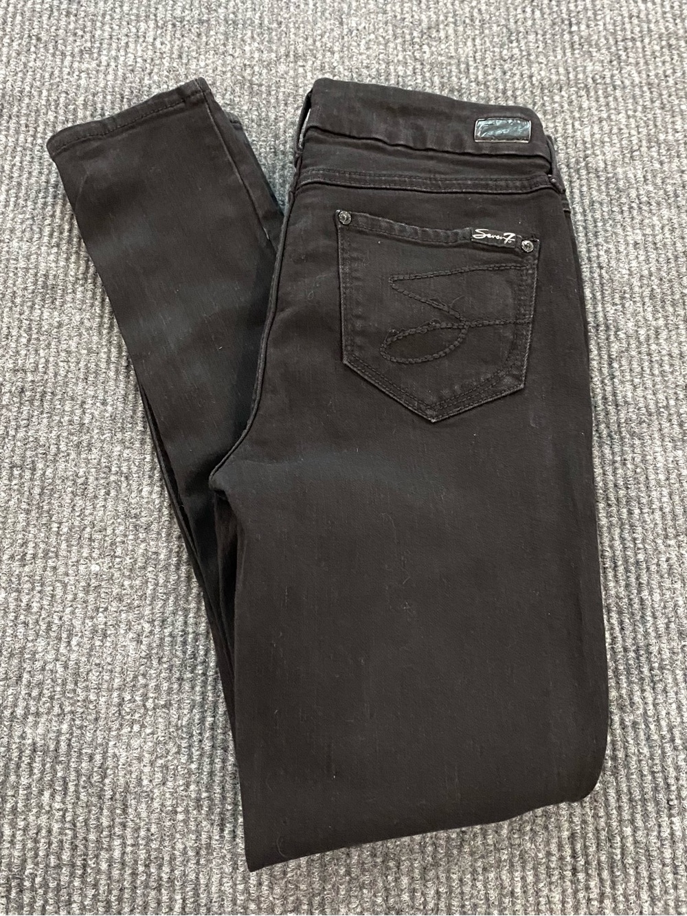 Seven7  Black Jeans Women’s Size 4 Tummyless High Rise Skinny